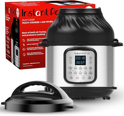 Instant Pot® Duo™ Crisp™ + Air Fryer 8QT Multi-Use Pressure Cooker
