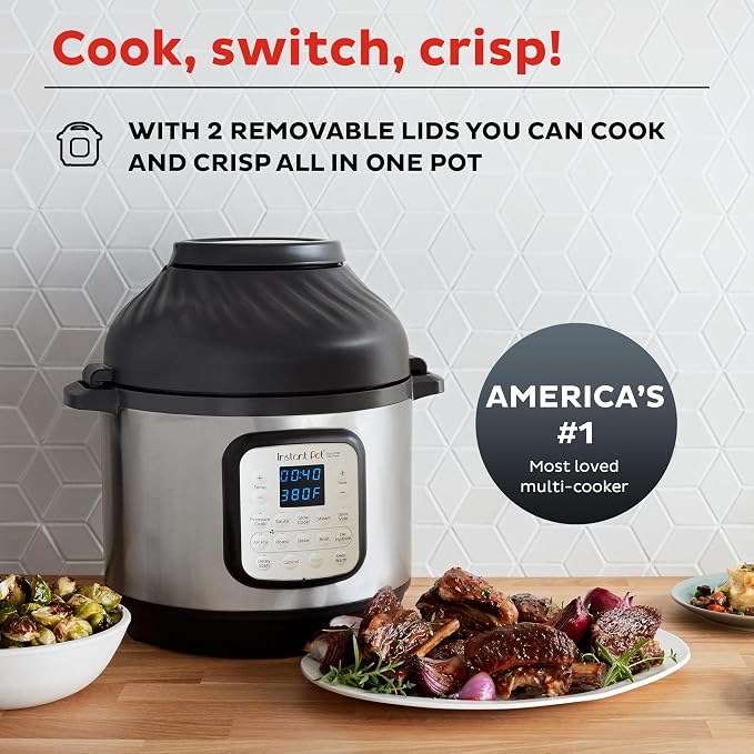Instant Pot® Duo™ Crisp™ + Air Fryer 8QT Multi-Use Pressure Cooker