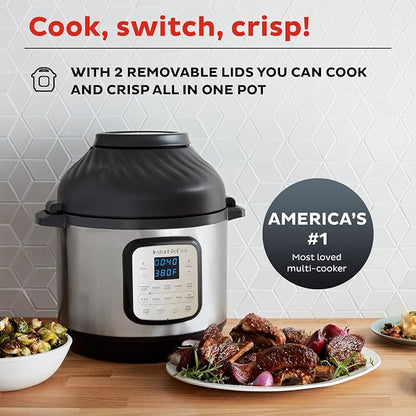 Instant Pot® Duo™ Crisp™ + Air Fryer 8QT Multi-Use Pressure Cooker