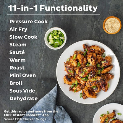 Instant Pot® Duo™ Crisp™ + Air Fryer 8QT Multi-Use Pressure Cooker