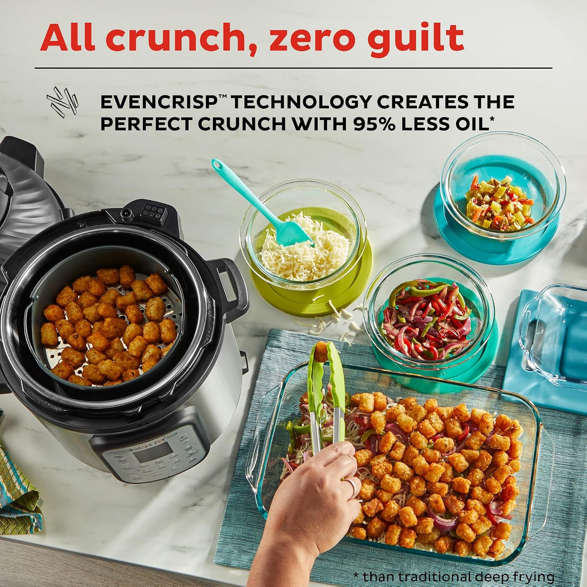 Instant Pot® Duo™ Crisp™ + Air Fryer 8QT Multi-Use Pressure Cooker